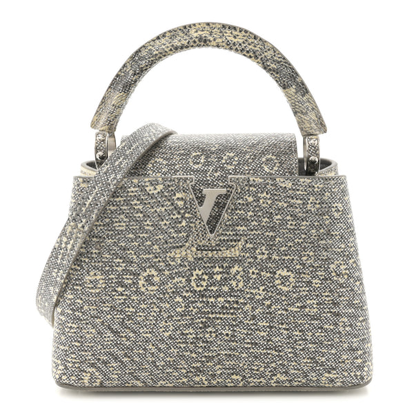 LOUIS VUITTONのグレー金属ハンガー Louis Vuitton Lizard Mini Capucines Argento 1767027 – FASHIONPHILE