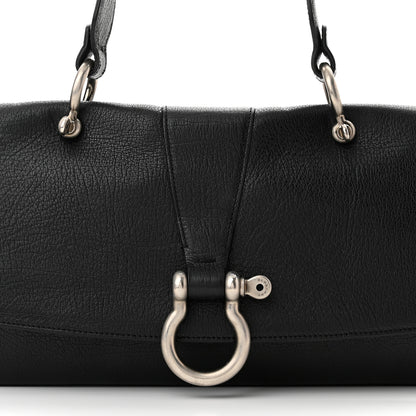 Burberry Textured Calfskin Shoulder Bag Black 7 of 11