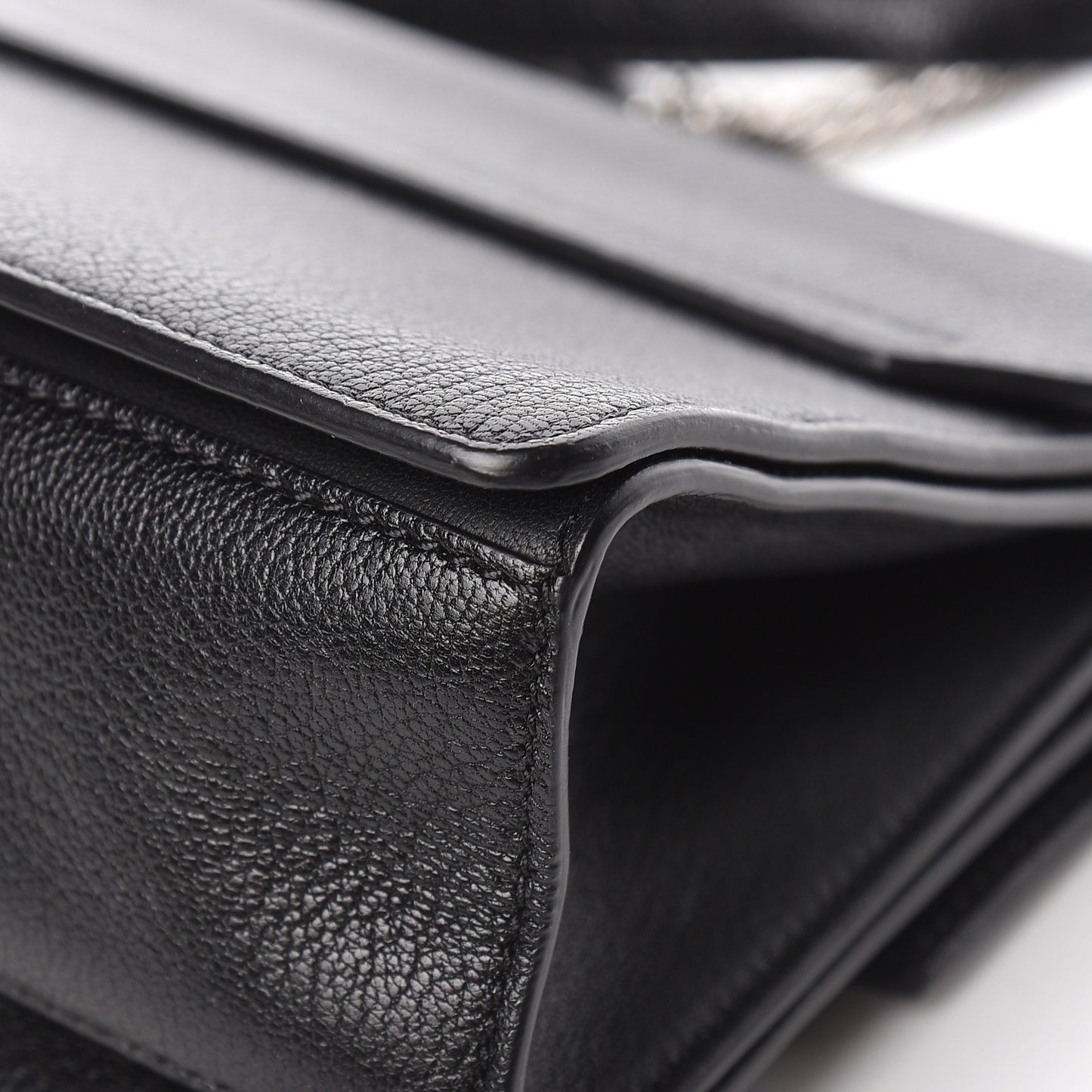 Goatskin Small GV3 Shoulder Bag Black