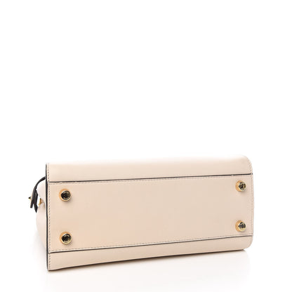 Fendi Vitello Tahiti Burro Bi-Color Medium Peekaboo Iconic Essentially Satchel Camelia Fragola Dark Blue 4 of 11