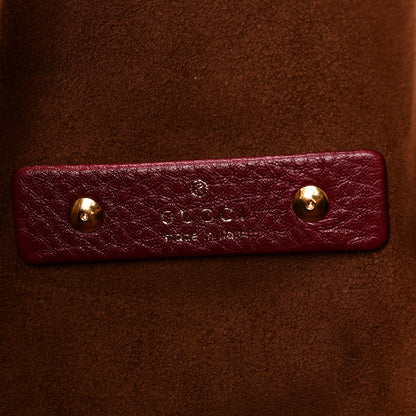 Gucci Grained Calfskin Softbit Maxi Shoulder Bag Rosso Ancora Red 7 of 10
