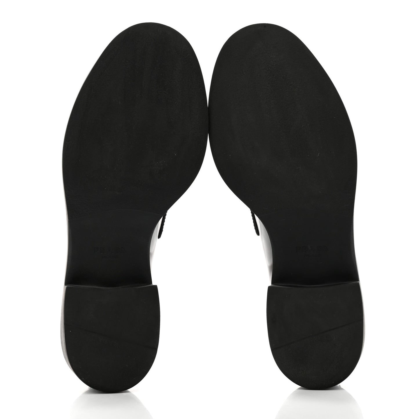 Spazzolato Metal Triangle Logo 50mm Loafers 39.5 Black