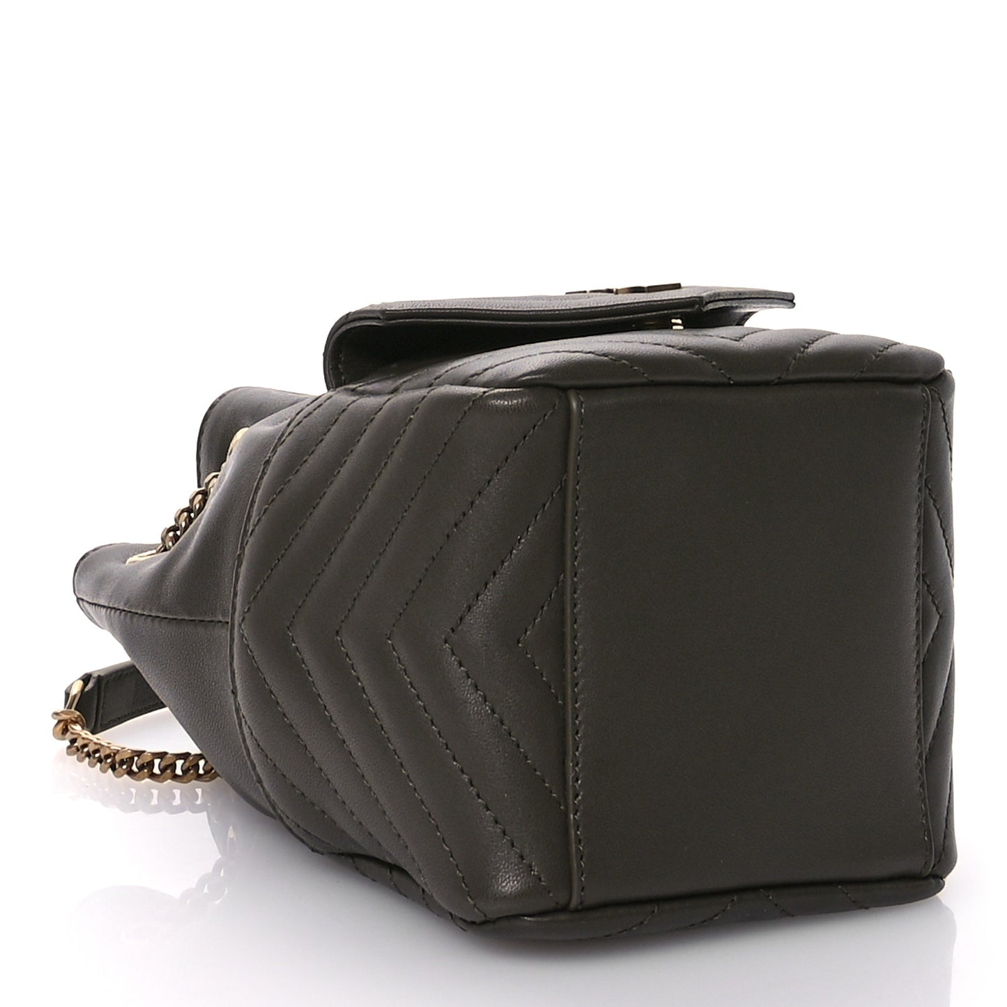 Lambskin Matelasse Monogram Joe Nano Bucket Bag Light Musk