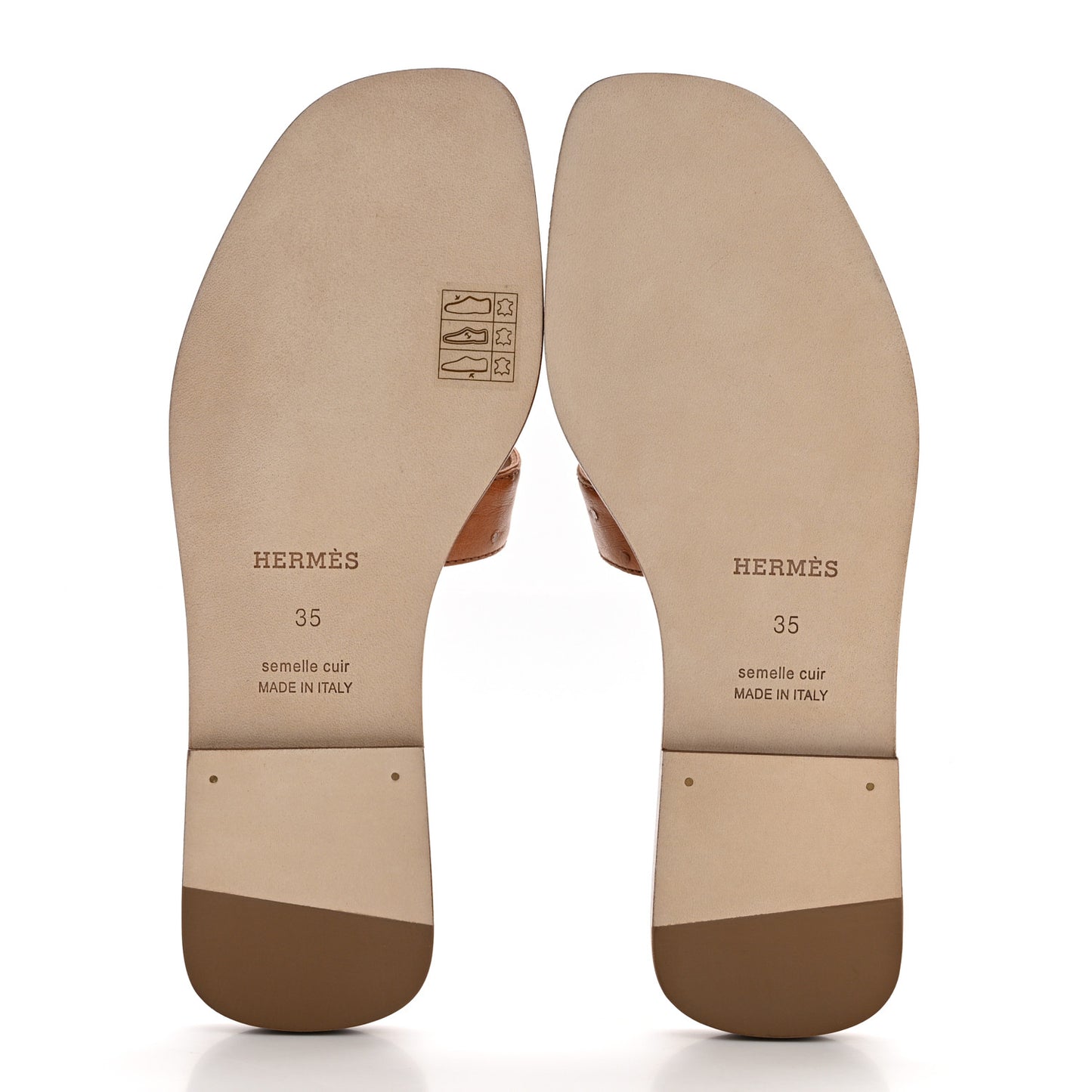 Ostrich Oran Sandals 35 Naturel
