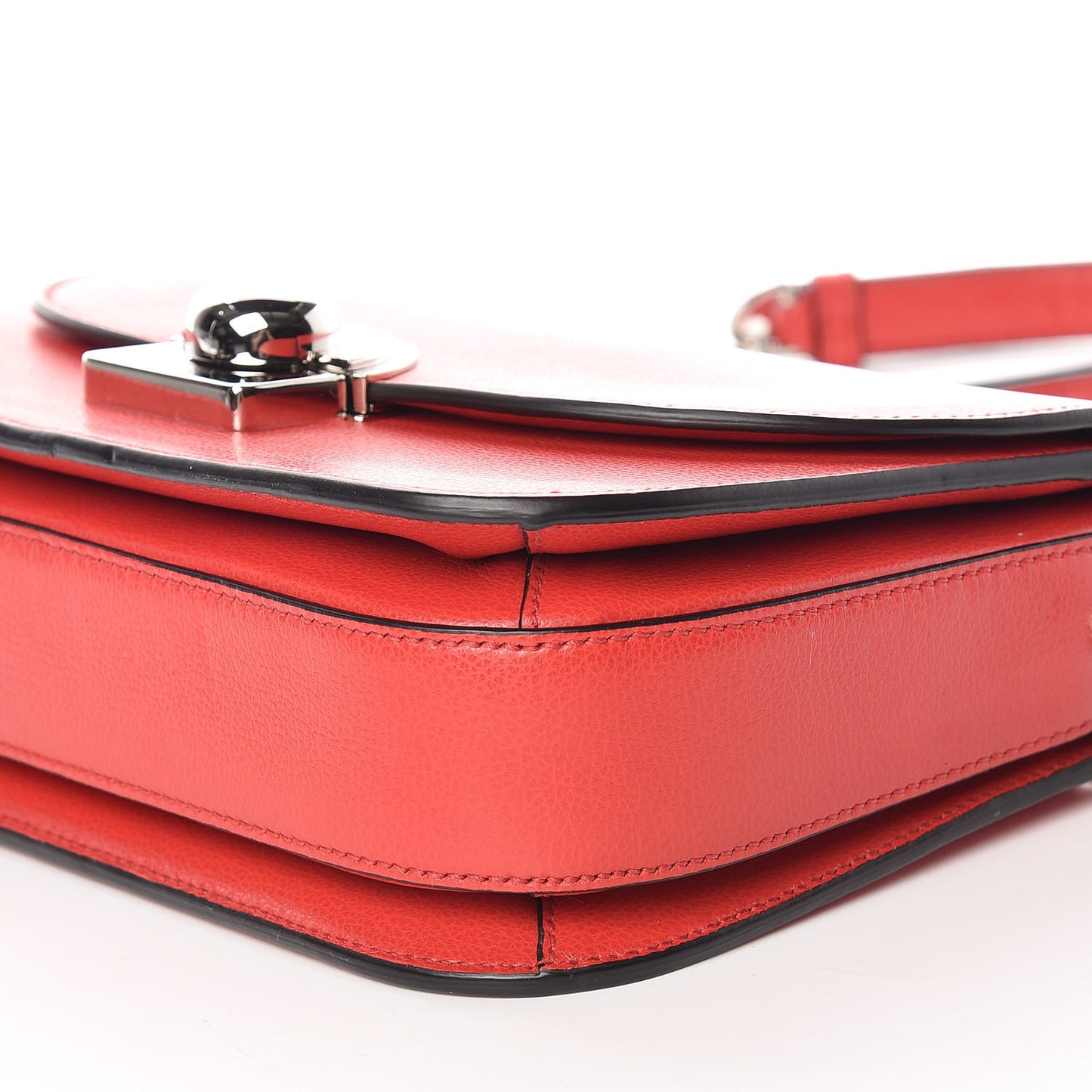 Glace Calfskin Arcade Crossbody Bag Lacca