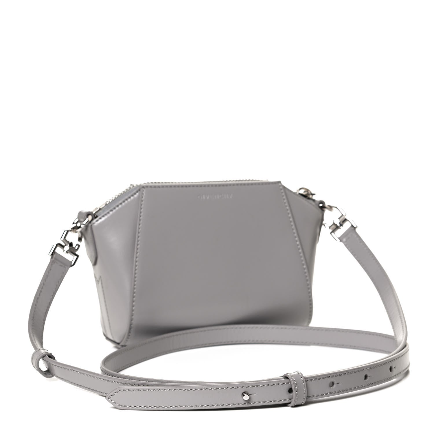 Givenchy Smooth Calfskin Nano Antigona Grey 3 of 12