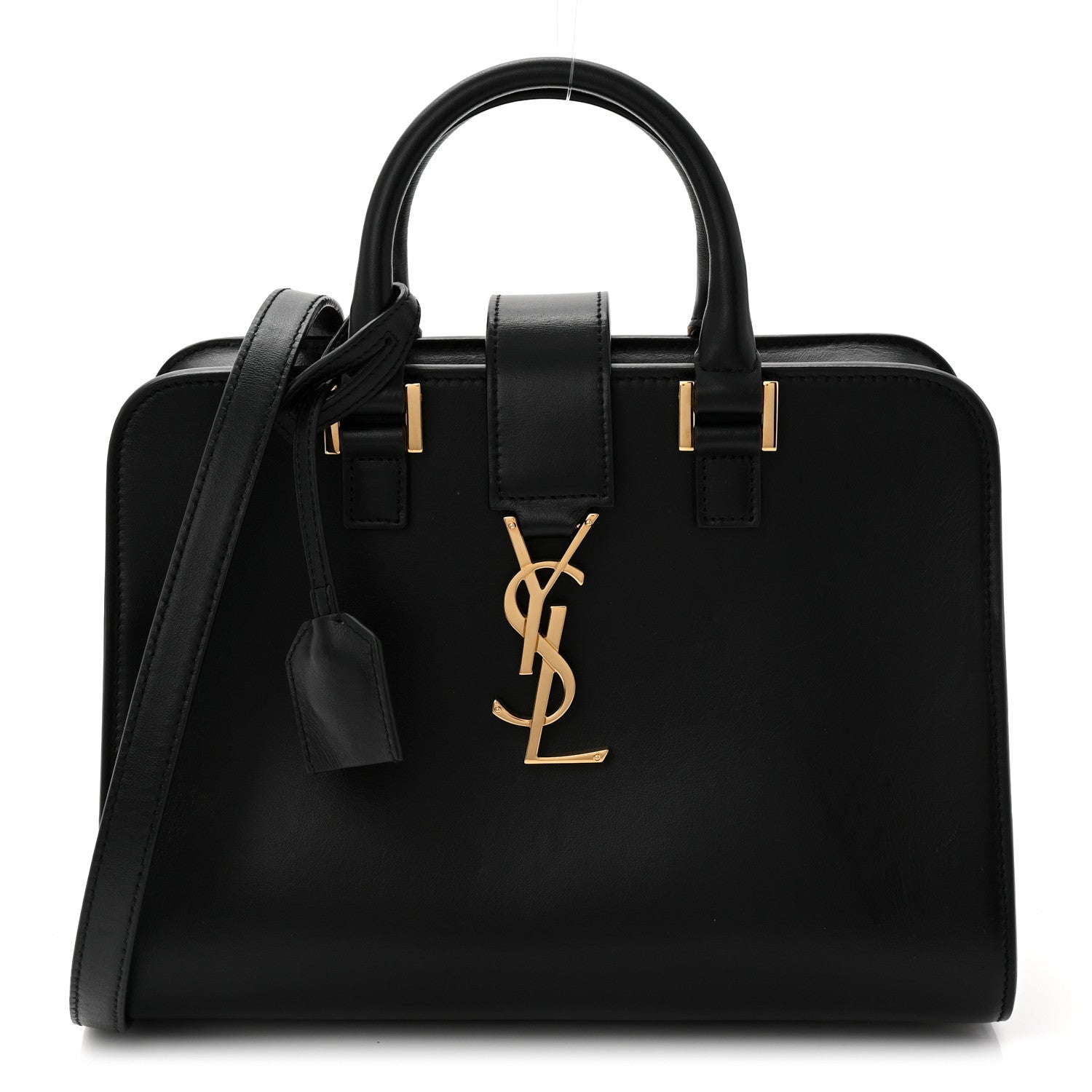 Saint Laurent Calfskin Monogram Baby Cabas Black 1 of 11