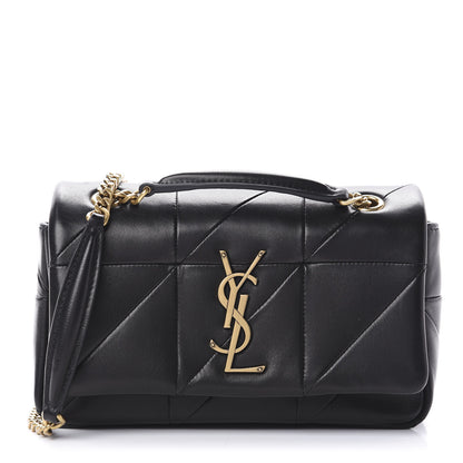 Saint Laurent Lambskin Patchwork Monogram Small Jamie Black 1 of 10