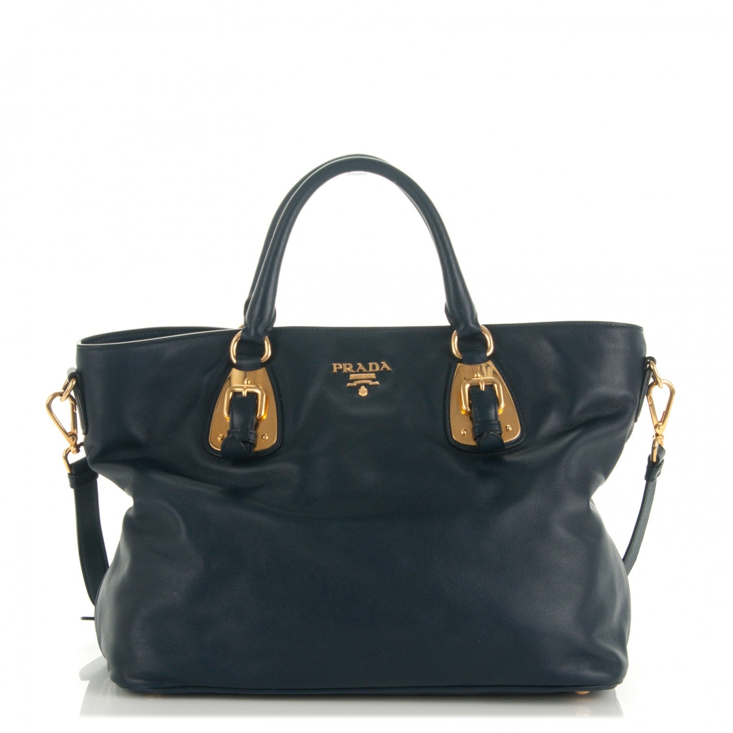 Prada Soft Calf Tote Baltico 1 of 7