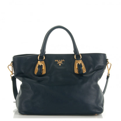 Prada Soft Calf Tote Baltico 1 of 7