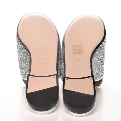 Gucci Glitter Princetown Slippers 38.5 Silver 5 of 10