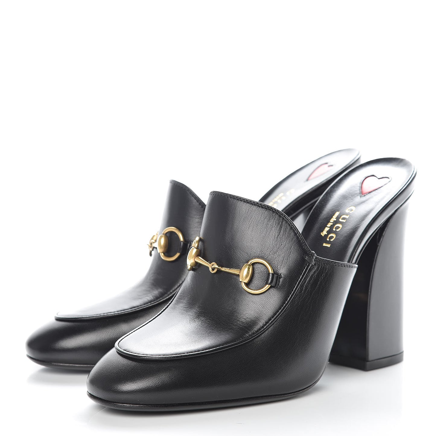 Malaga Kid Horsebit Princetown High Heel Mules 38.5 Black