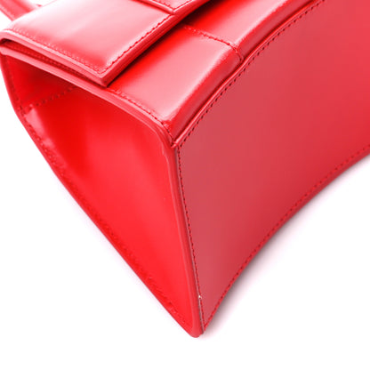 Balenciaga Shiny Box Calfskin Small Hourglass Top Handle Bag Bright Red 8 of 9
