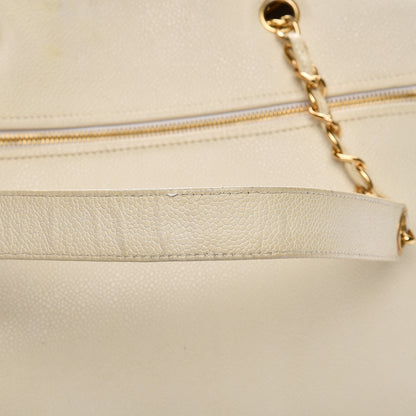 Chanel Caviar Large CC Shoulder Bag Ivory 14 of 21