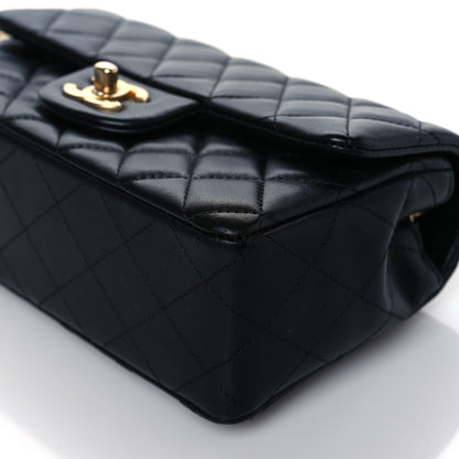 Chanel Lambskin Quilted Mini Rectangular Flap Black 10 of 10