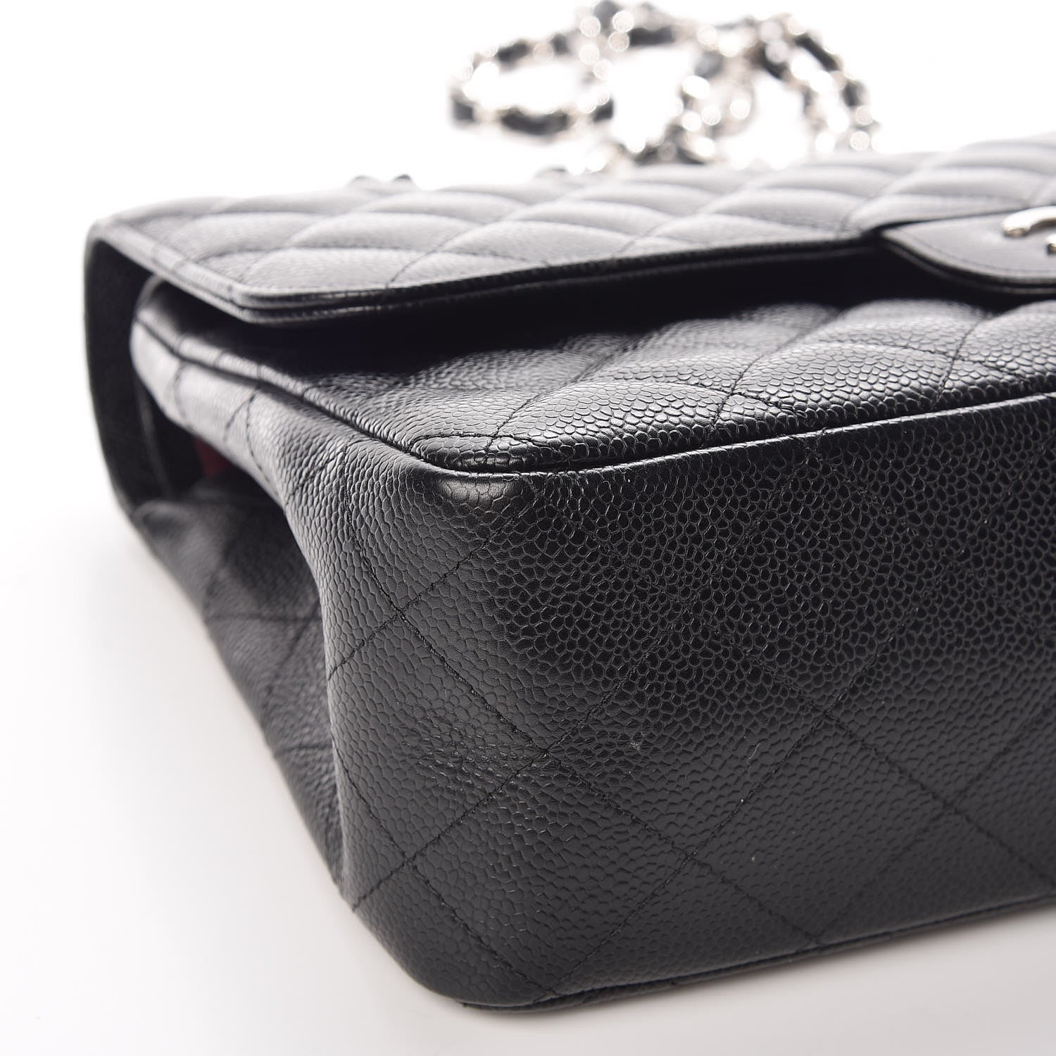 Chanel Caviar Quilted Jumbo Double Flap Black 12 of 16