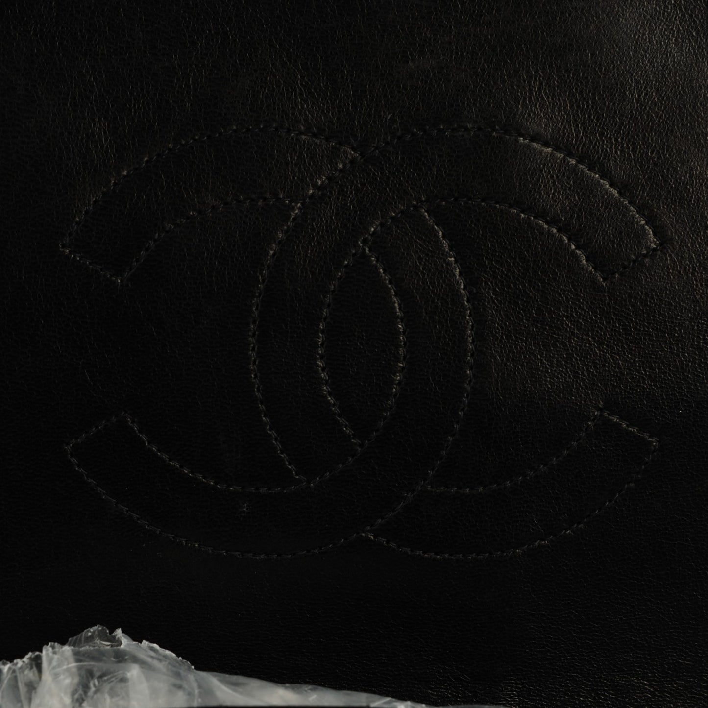 CHANEL Lambskin Quilted XL Jumbo Flap Black