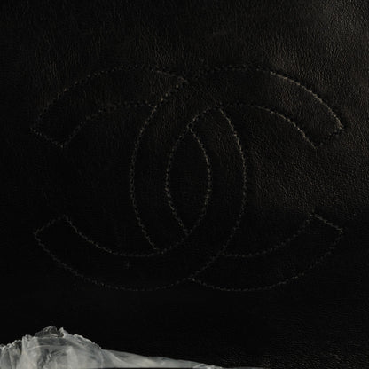 Louis Vuitton CHANEL Lambskin Quilted XL Jumbo Flap Black 7 of 9