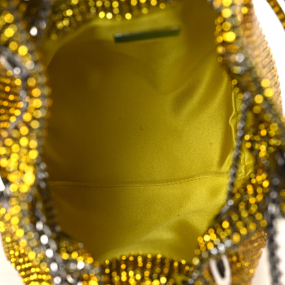 Jimmy Choo Satin Crystal Embellished Bon Bon Bag Yellow 5 of 9
