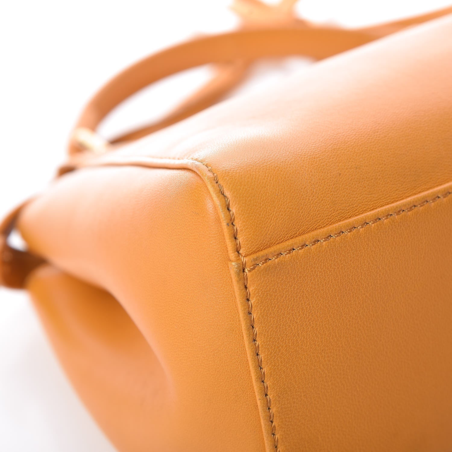 Fendi Nappa Mini Peekaboo Iconic Satchel Giallo Syrup 10 of 16