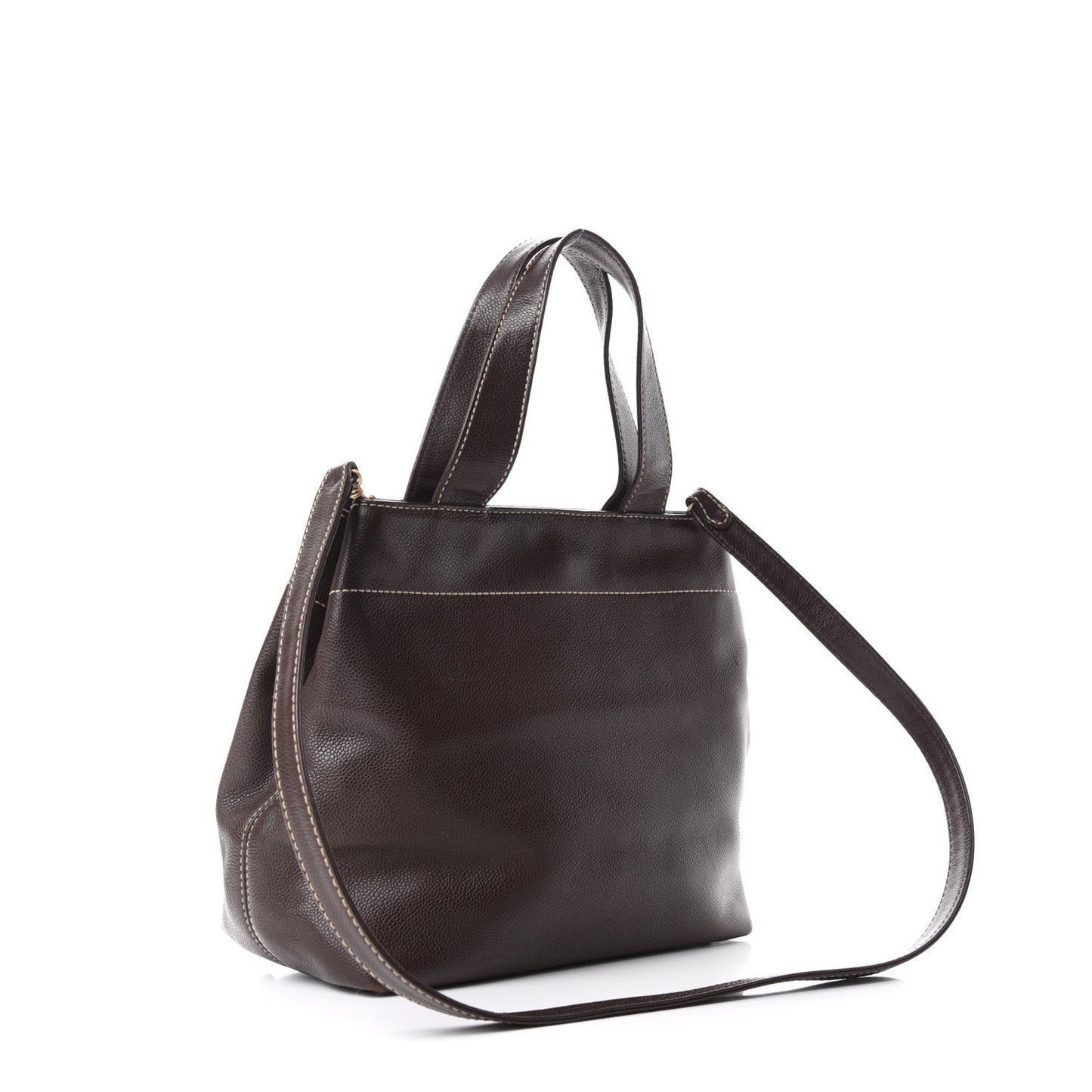 Caviar Shoulder Bag Brown