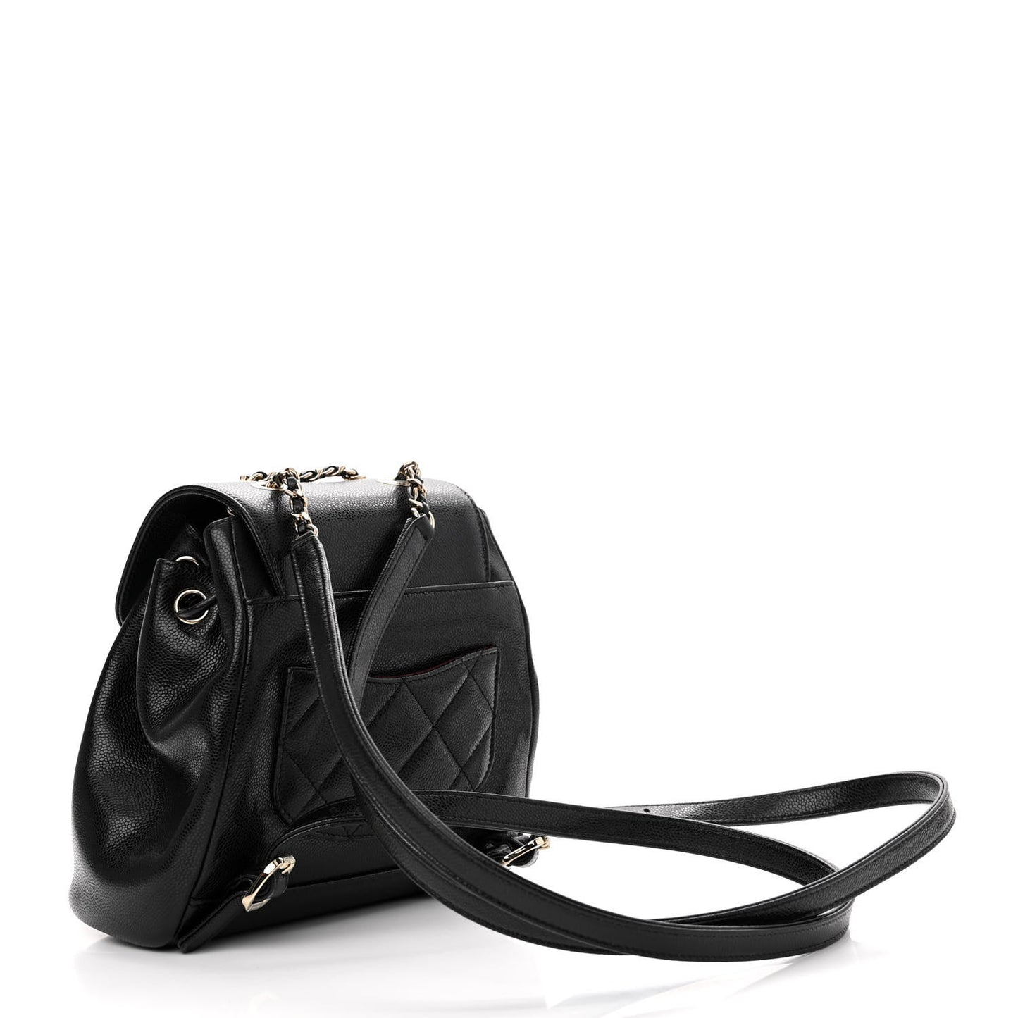 Caviar Quilted Mini Business Affinity Backpack Black