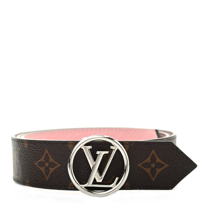 Louis Vuitton Monogram Epi 35mm LV Circle Reversible Belt 90 36 Rose Ballerine 1 of 7