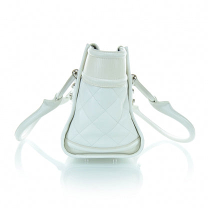 Burberry Leather Quilted Large Manor Tote White 6 of 12