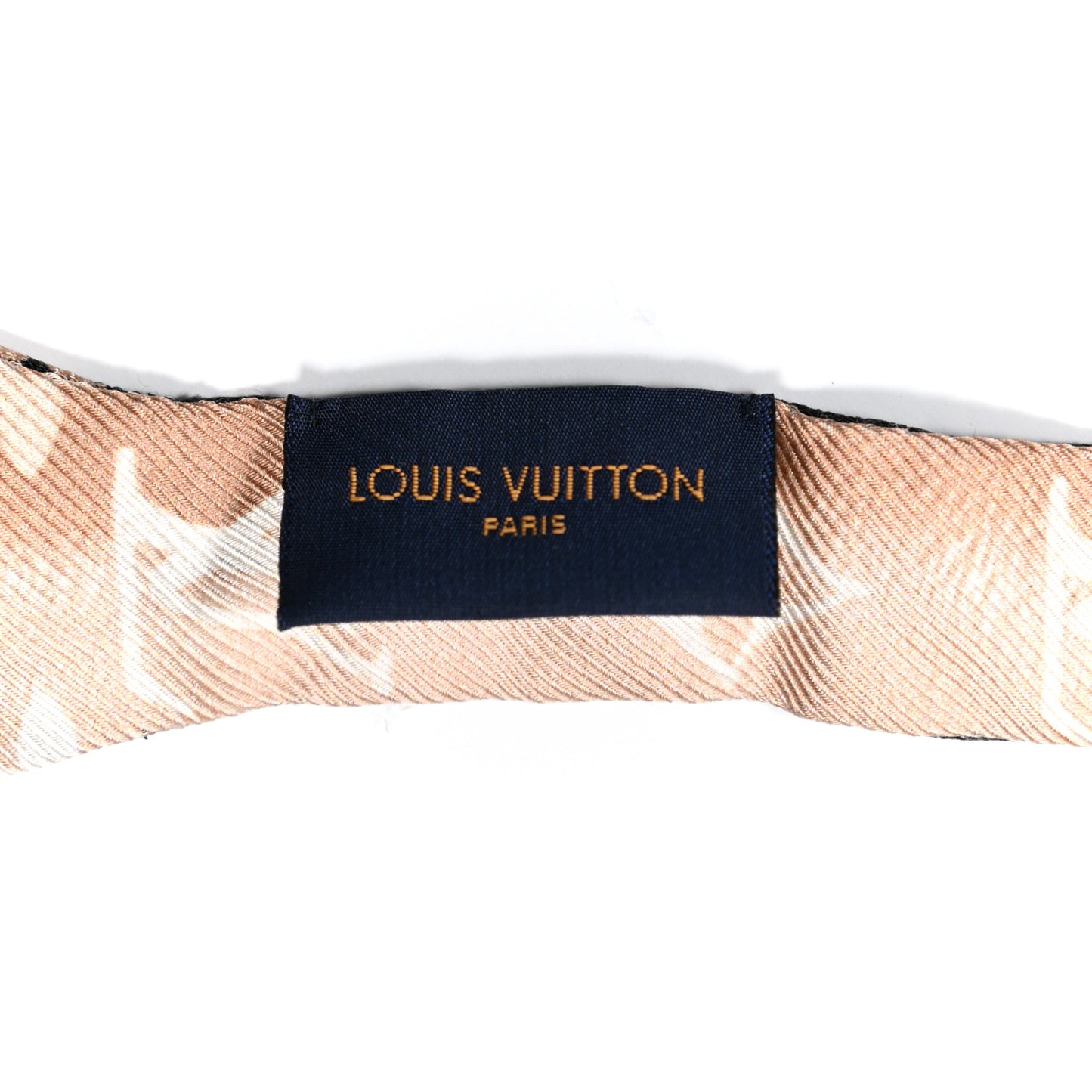 Silk Monogram Vuittamins Bandeau 3D Black