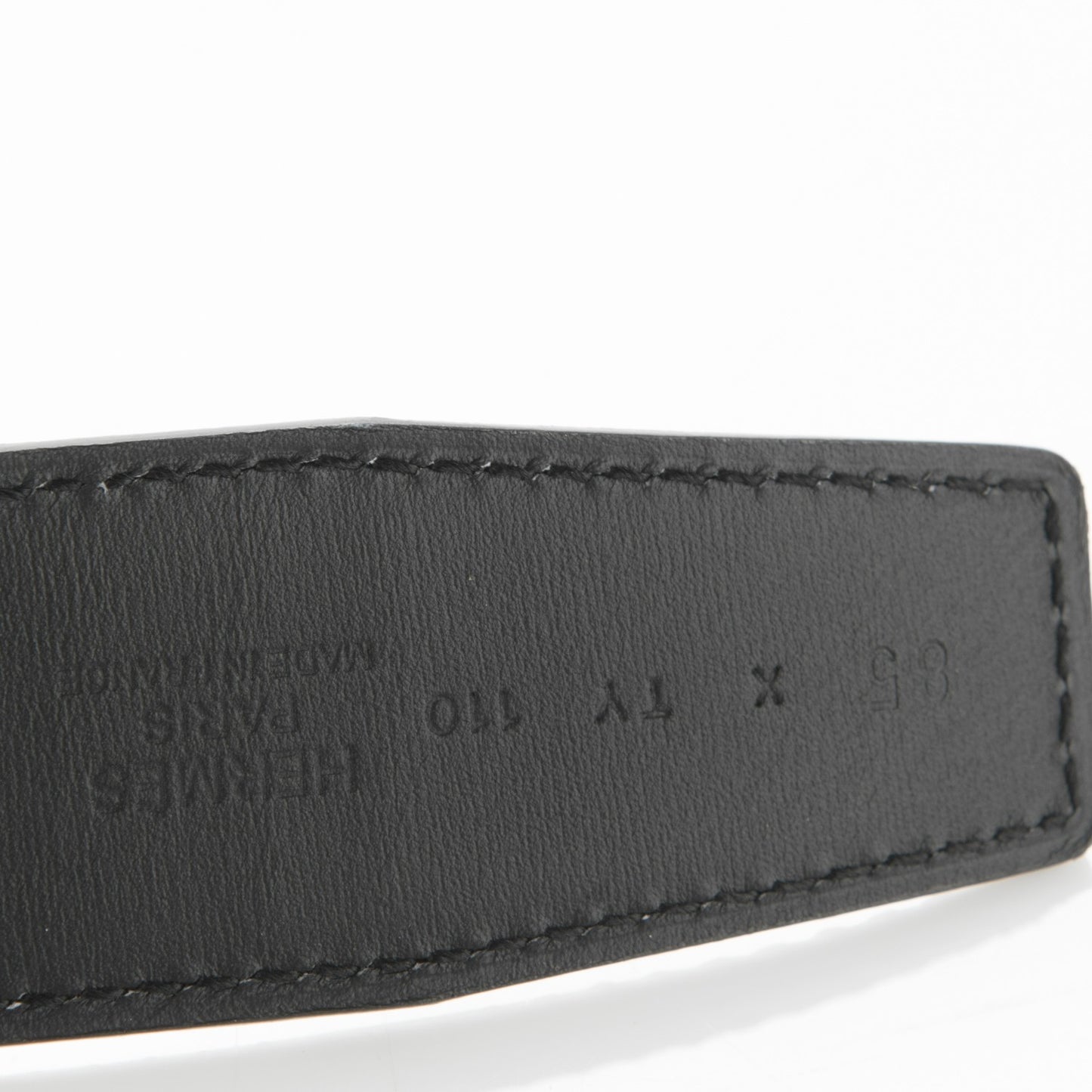 Barenia Chamonix 32mm Quizz H Belt 85 Fauve Black