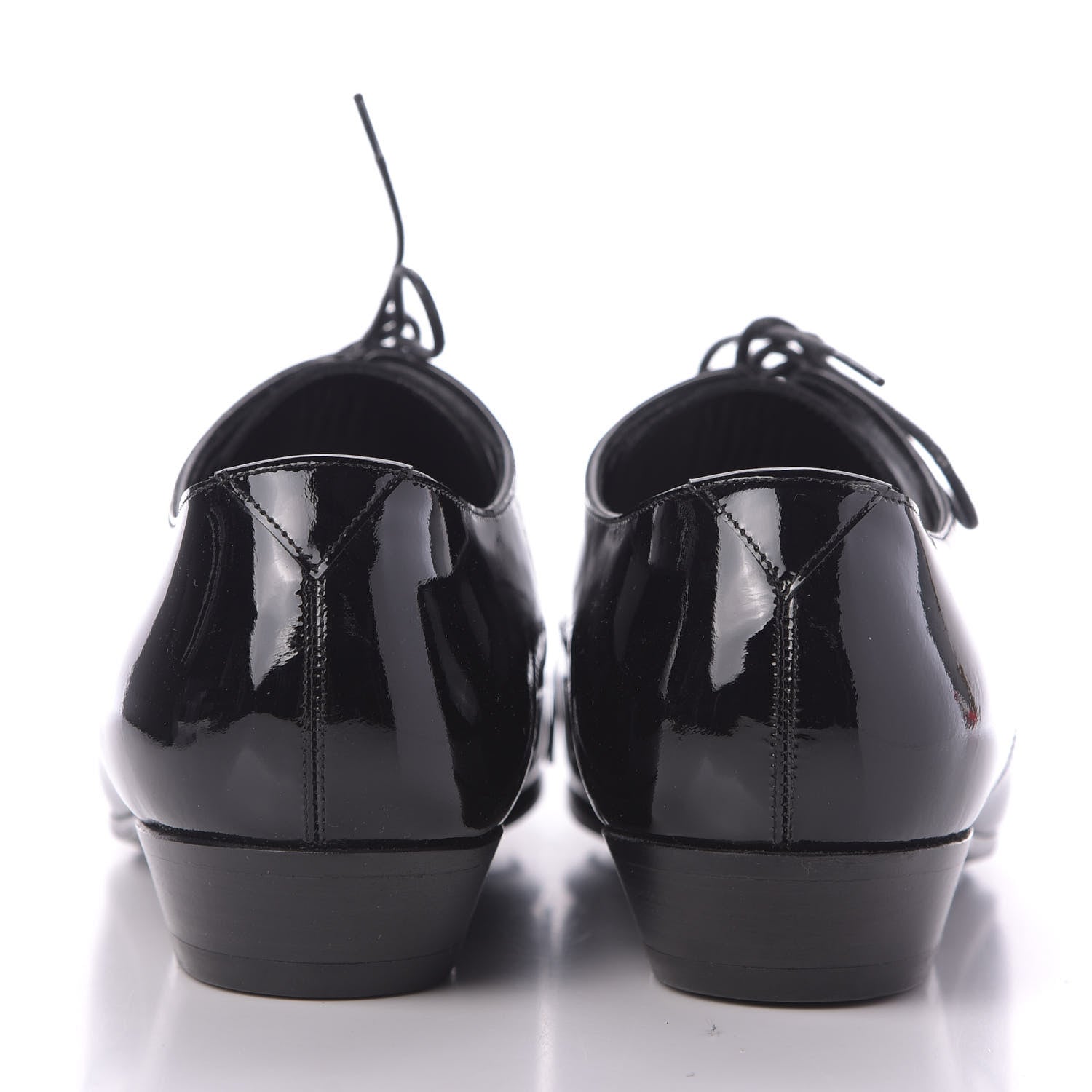 Saint Laurent Patent Calfskin Jonas Derby 38.5 Black 8 of 11