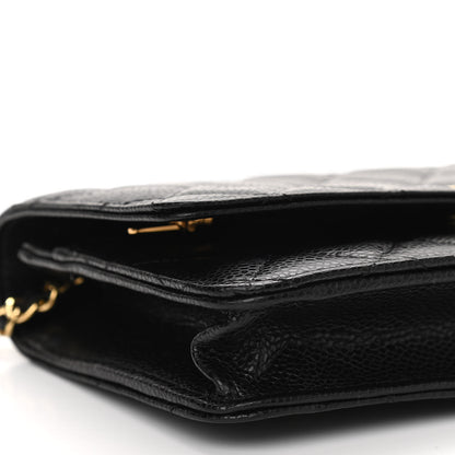 Chanel Caviar Quilted Wallet On Chain WOC Black 9 of 11