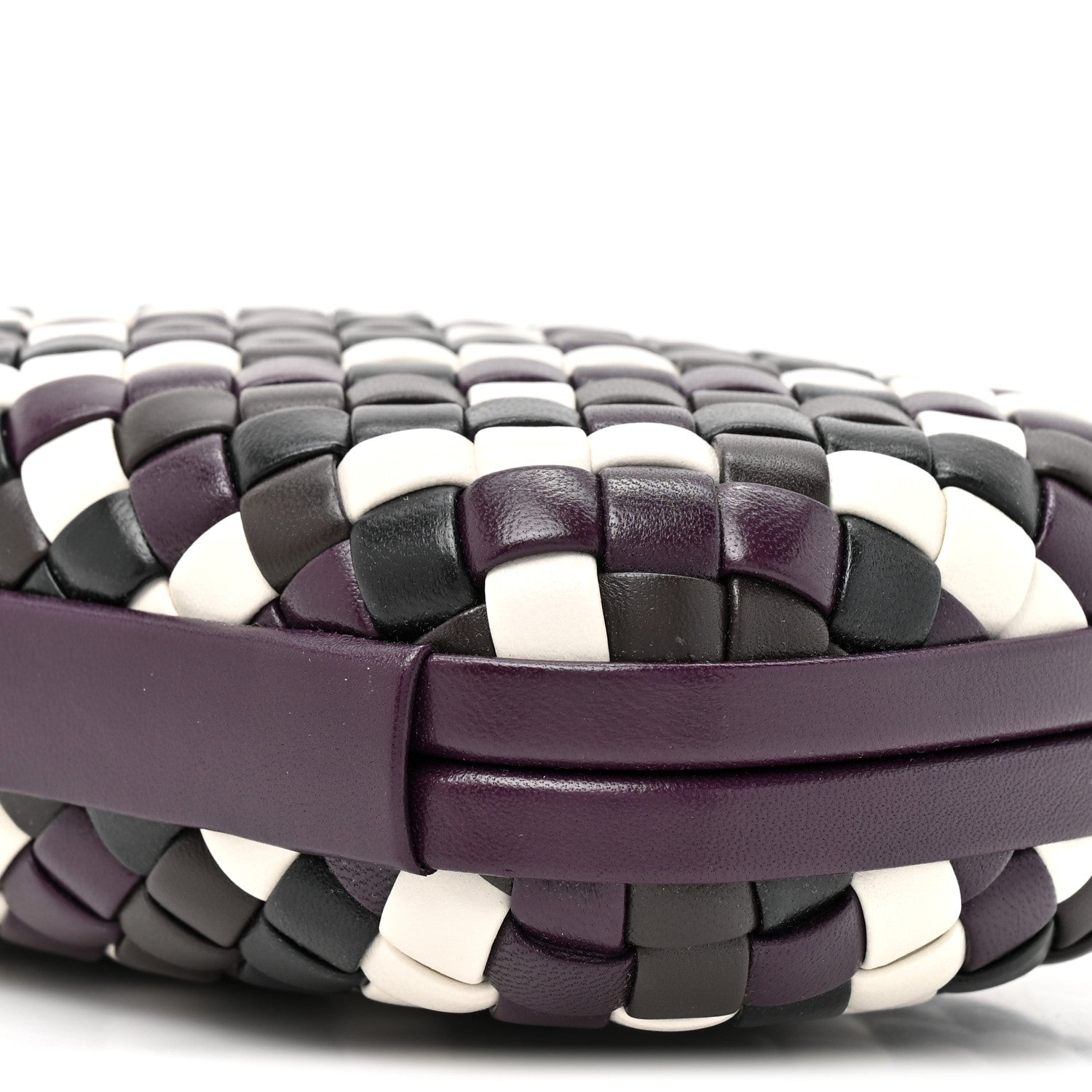 Bottega Veneta Nappa Intrecciato Knot Clutch Purple Multicolor Purple Multicolor 7 of 8
