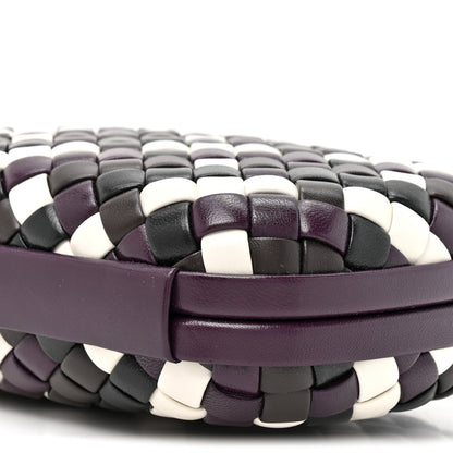 Bottega Veneta Nappa Intrecciato Knot Clutch Purple Multicolor Purple Multicolor 7 of 8