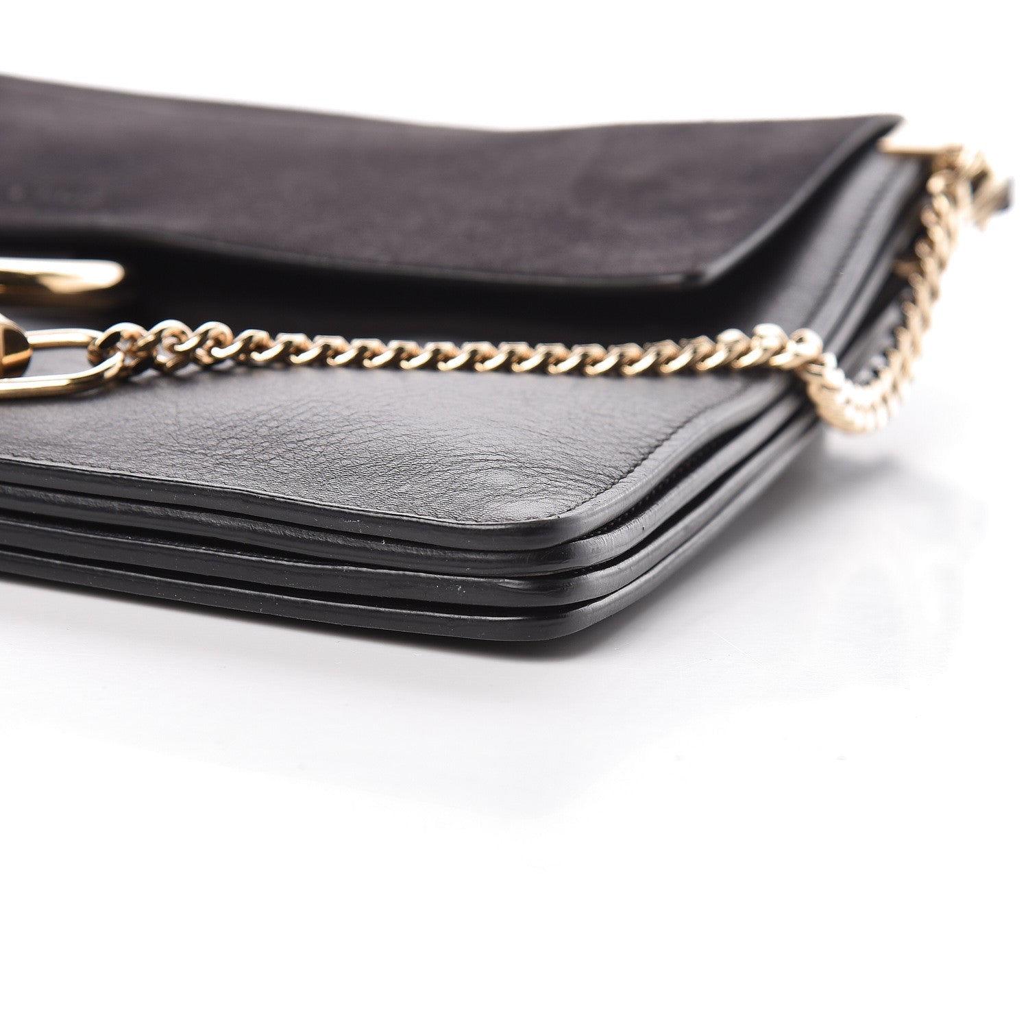 Chloe Suede Calfskin Medium Faye Shoulder Bag Carbon Grey 10 of 10