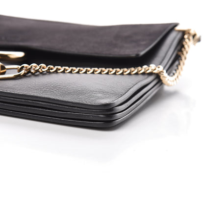 Chloe Suede Calfskin Medium Faye Shoulder Bag Carbon Grey 10 of 10