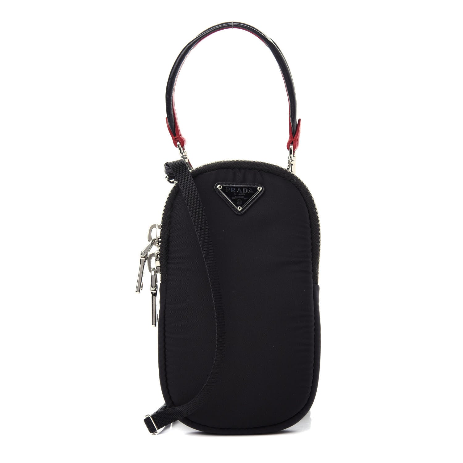Prada Tessuto Nylon Pocket Mini Bag Black 1 of 10