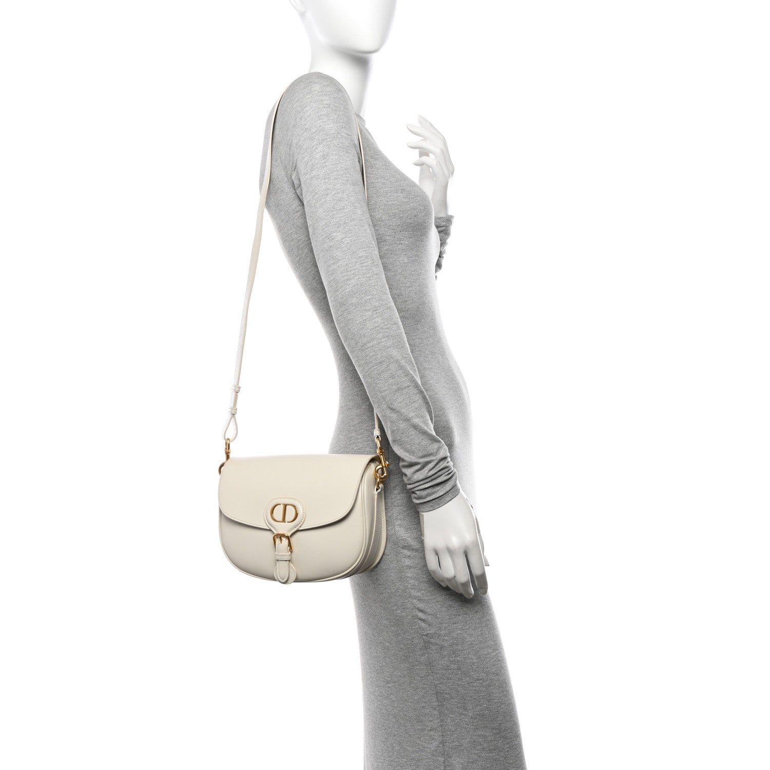 Christian Dior Box Calfskin Medium Bobby Flap Latte 2 of 17