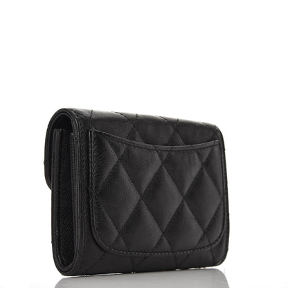 Chanel Crumpled Calfskin Quilted Card Holder So Black 3 of 9