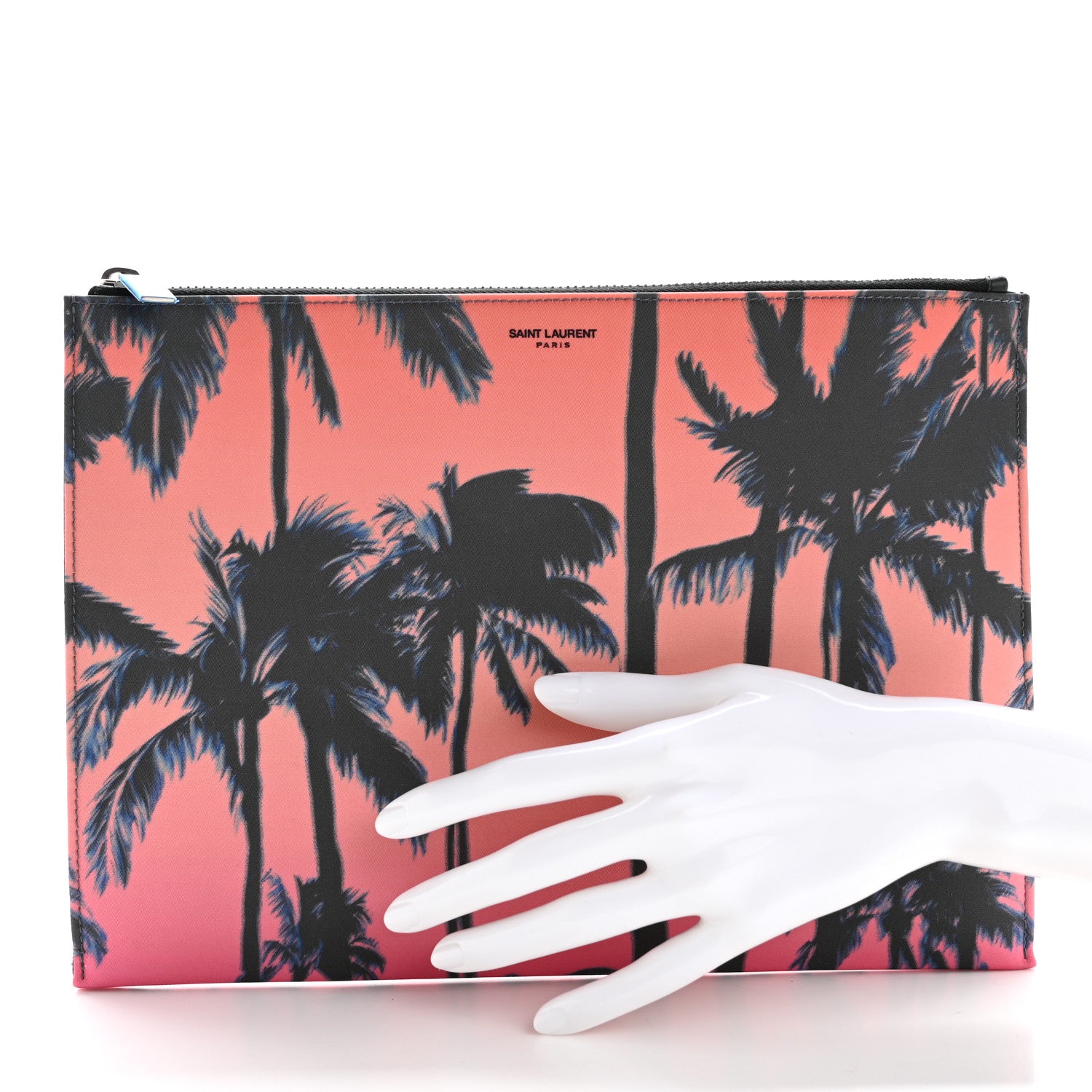 Saint Laurent Nylon Palm Tree Print Zipped Tablet Holder 2 of 7