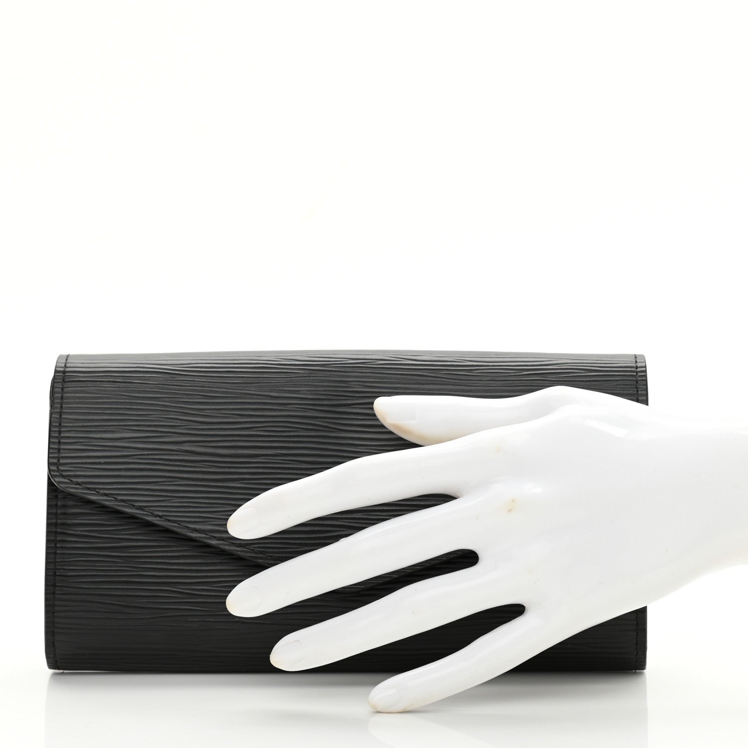 Louis Vuitton Epi Sarah Wallet NM Black 2 of 7