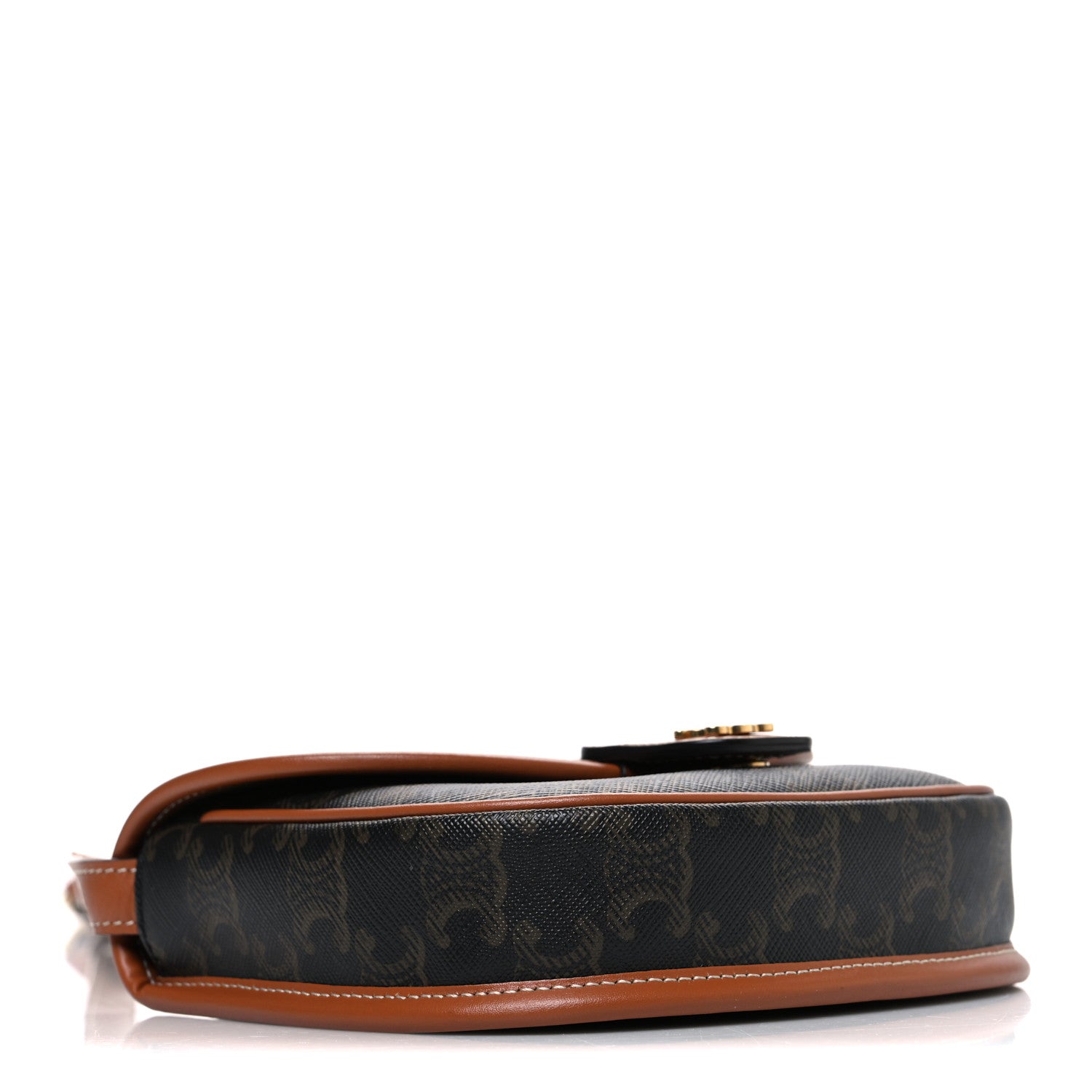 Celine Canvas Calfskin Triomphe Mini Besace Tan 3 of 11