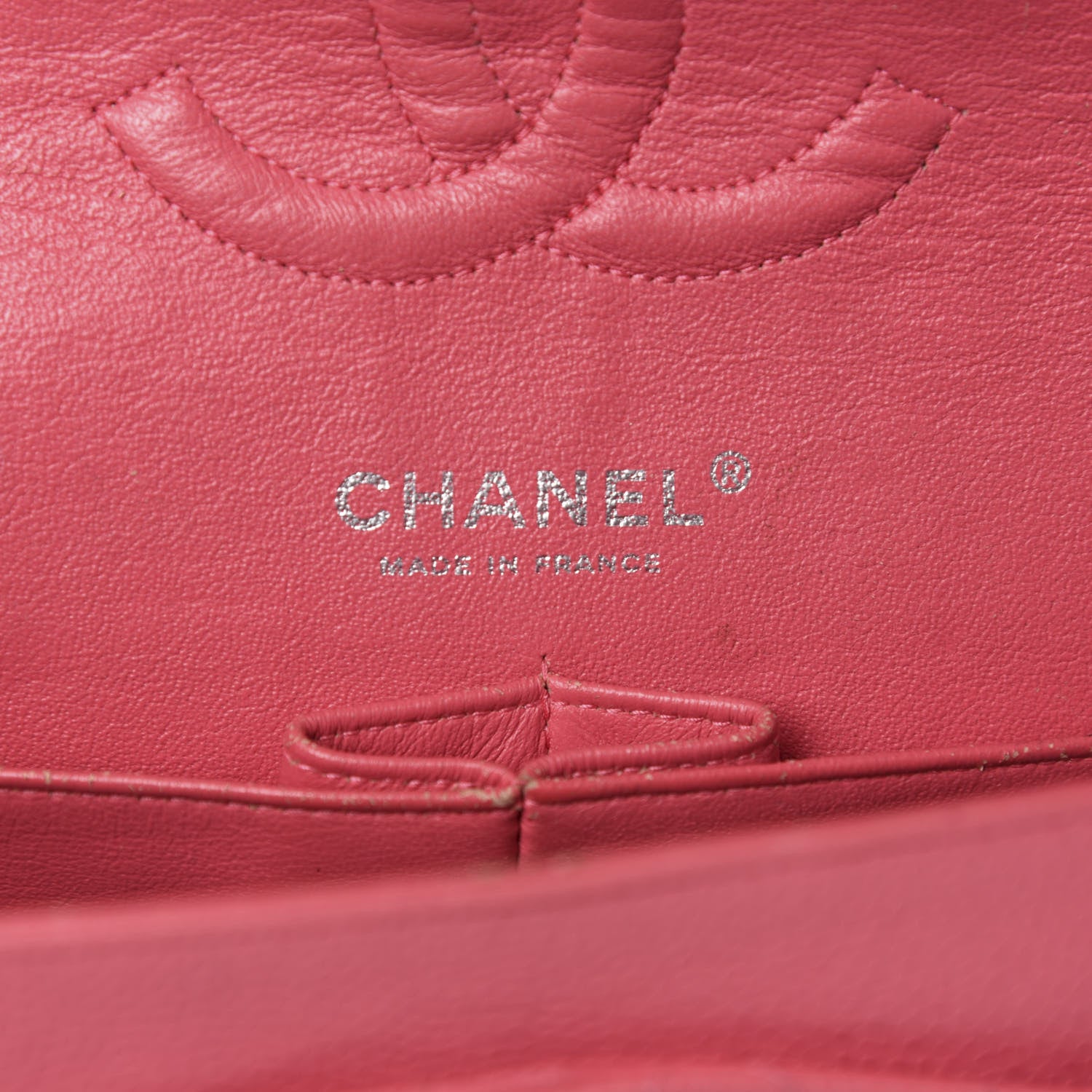 Chanel Caviar Quilted Medium Double Flap Dark Pink 12 of 14