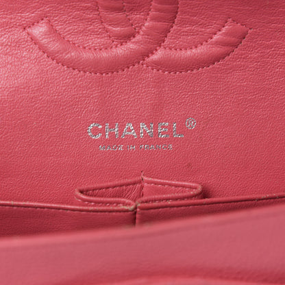 Chanel Caviar Quilted Medium Double Flap Dark Pink 12 of 14