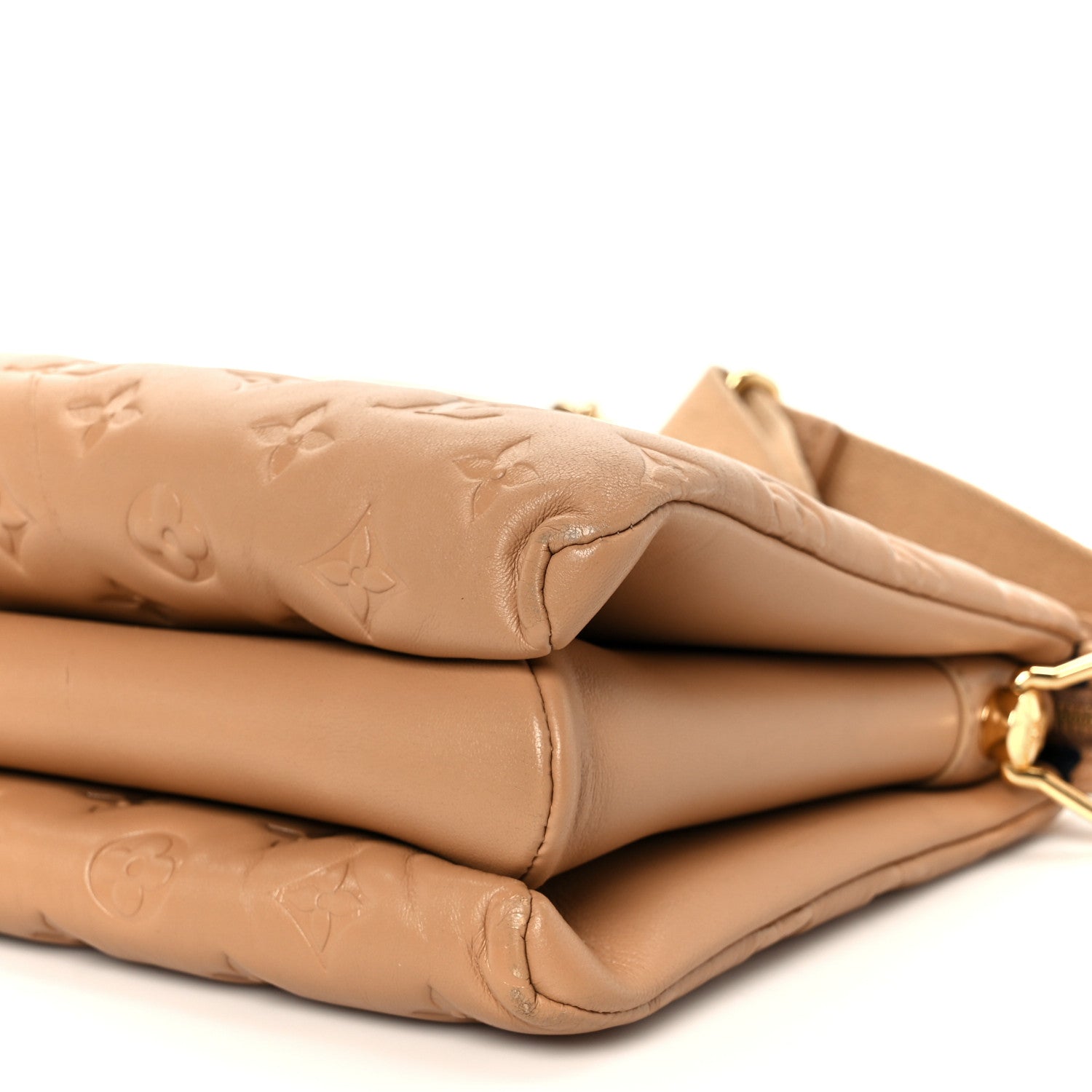 Louis Vuitton Lambskin Embossed Monogram Coussin PM Camel 10 of 10