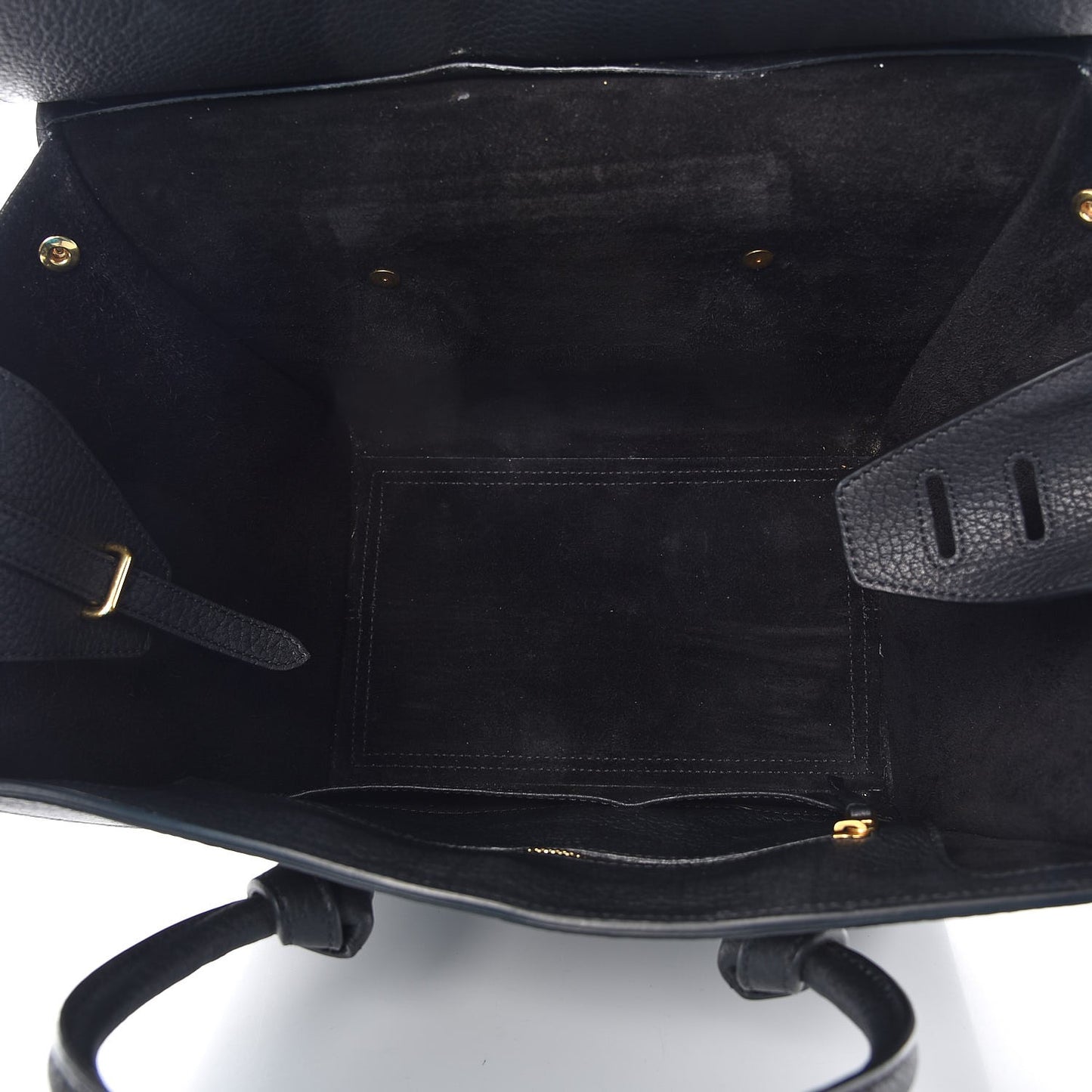 Crisped Calfskin Mini Tie Knot Tote Black