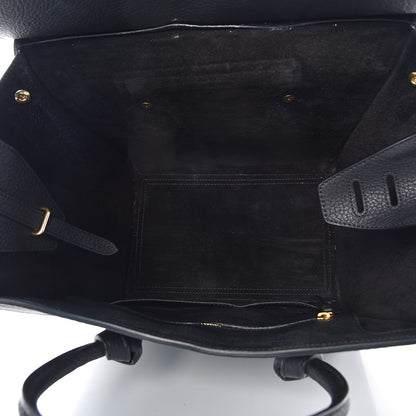 Celine Crisped Calfskin Mini Tie Knot Tote Black 5 of 12