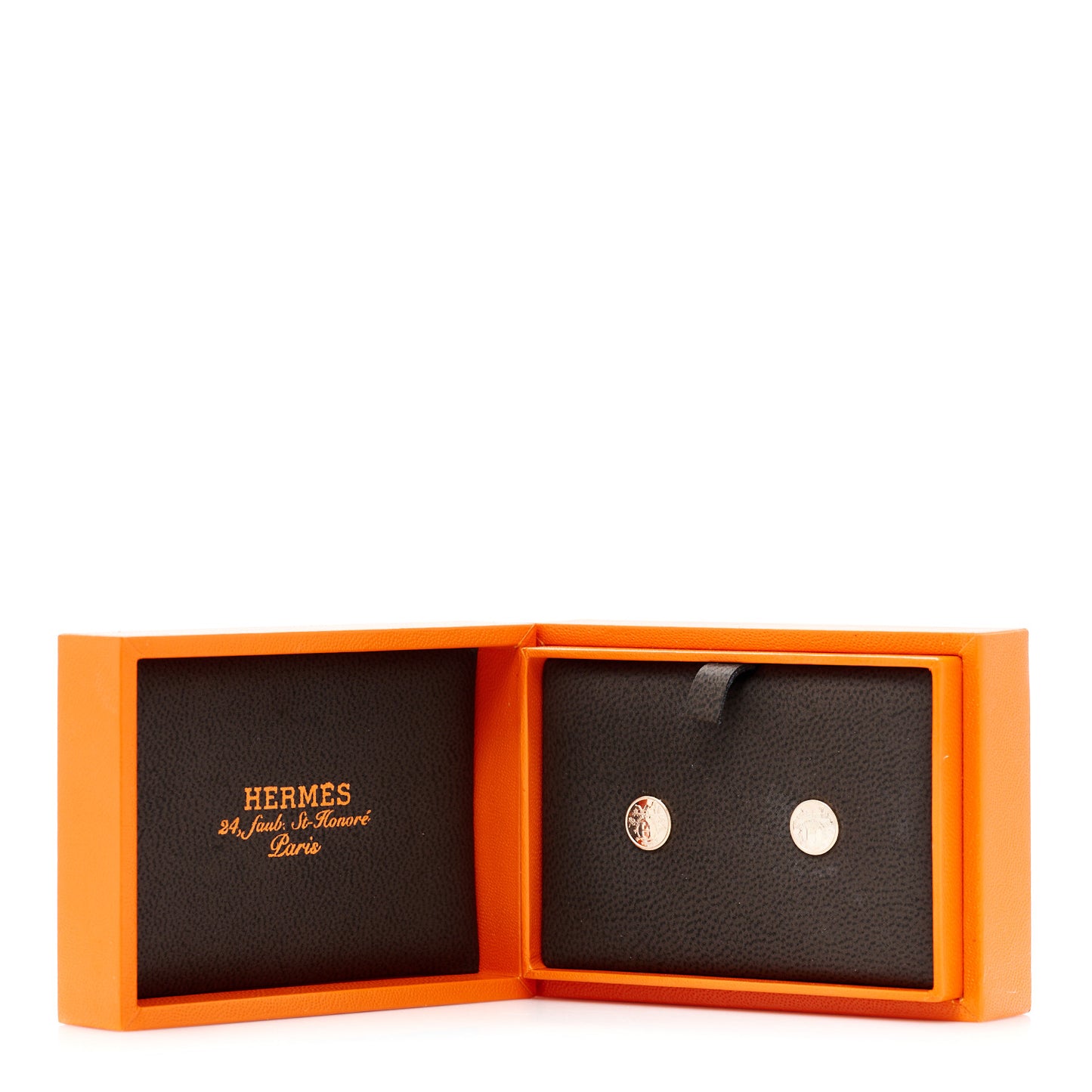 18K Rose Gold TPM Ex-Libris Stud Earrings