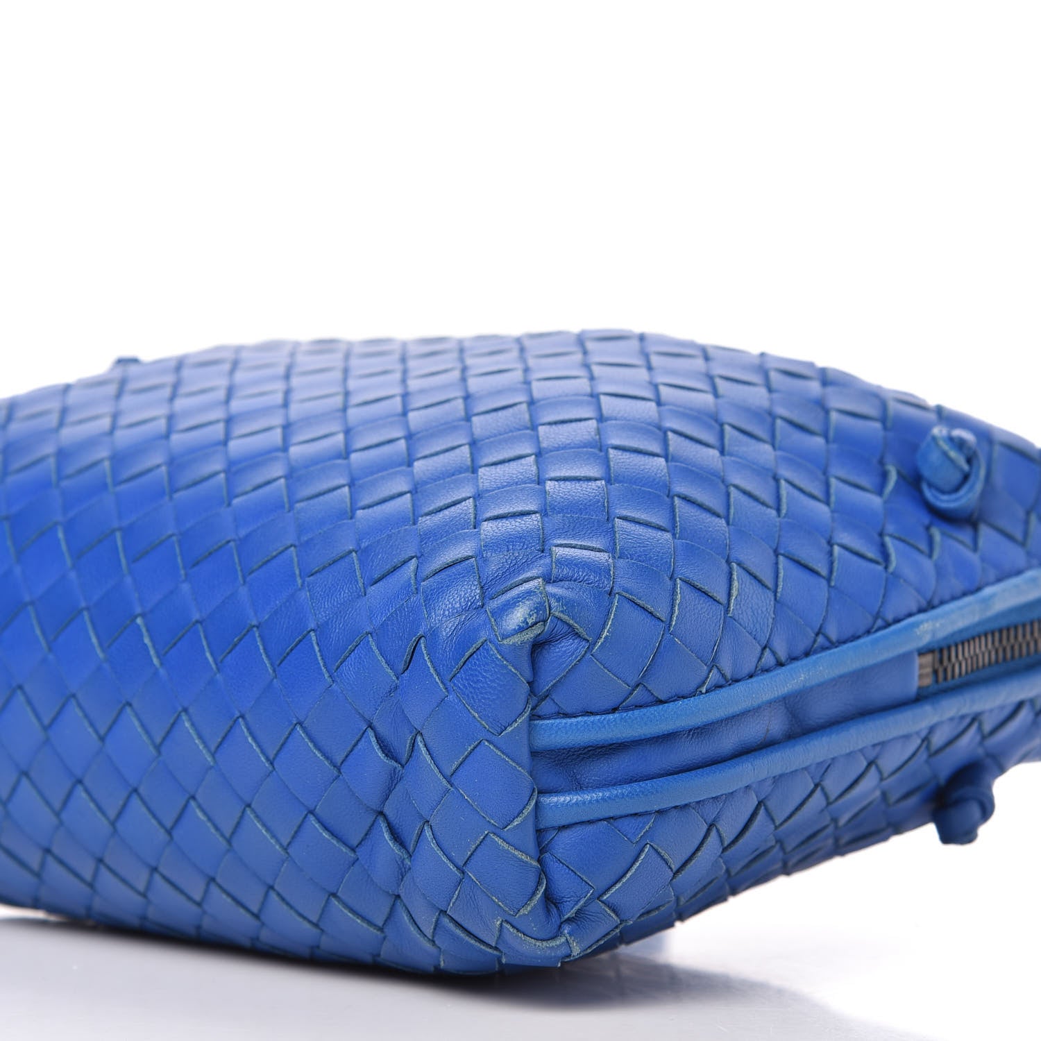 Bottega Veneta Nappa Intrecciato Nodini Crossbody Messenger Signal Blue 7 of 9