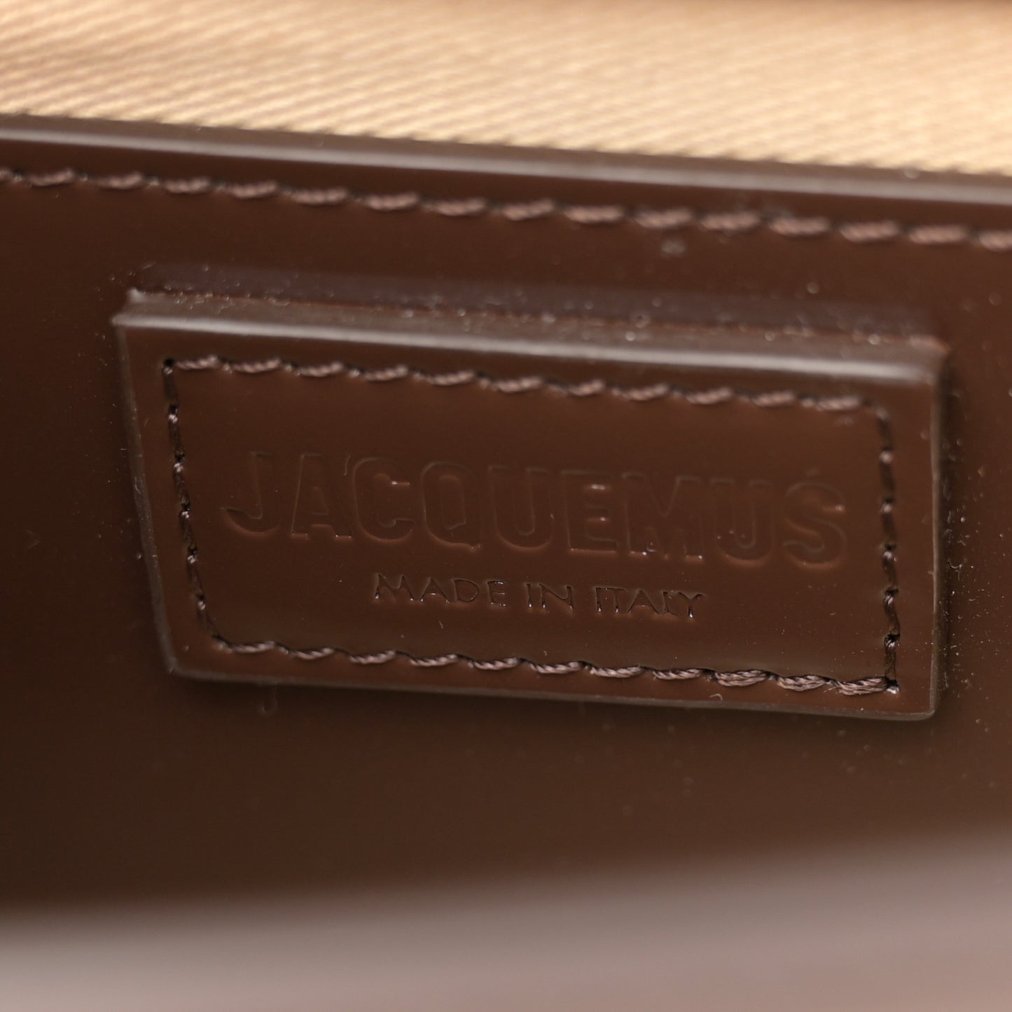 Glazed Calfskin Le Grand Bambino Midnight Brown